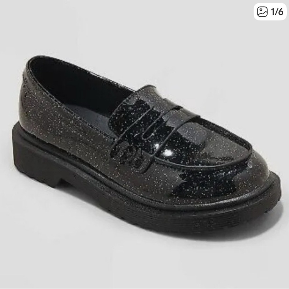 Art Class Celia Glitter Slip-On Loafers EUC size 3